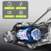 13" Electric Lawn Mower, 2-In-1 Lightweight Cordless Lawn Mower Brushless with 21V 4.0Ah Battery and Charger