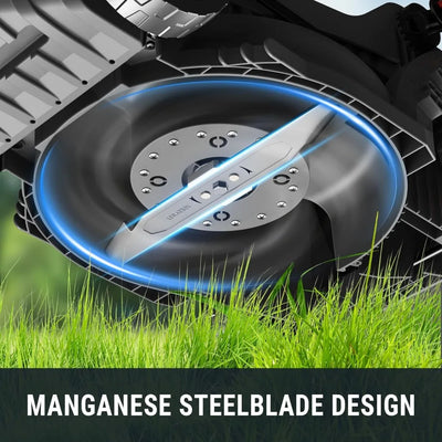 40V 13-Inch Electric Lawn Mower Cordless, Brushless Motor, 5 Height Adjustment with 2 X 20V 4.0Ah Batteries and Charger, Batter