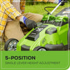 40V 20" Twin Blade Mower, 4.0Ah + 2.0Ah Battery