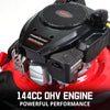 Lawn Mower Gas Powered, 21-Inch 144Cc Engine 3-In-1 Walk-Behind Push Lawn Mower, Oil Included