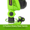 2 in 1 Electric Pole Hedge Trimmer, Power Hedge Trimmer with 18 Inch Dual-Action Laser Cut & Adjustable Cutting Head, 4.8Amp, 6