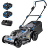 ROYAL GARDEN Electric 40V 17 Inch Cordless Lawn Mower Walk behind Brushless Push Mower 6-Height Adjust Portable & Lightweight 2